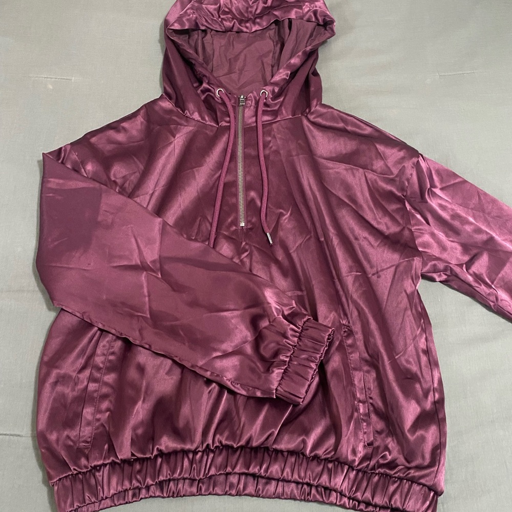 Burgundy Windbreaker Forever 21